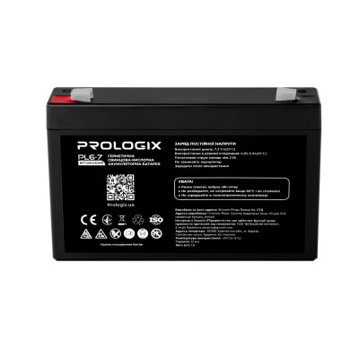 Акумуляторна батарея Prologix 6V 7AH (PL6-7) AGM Акумуляторна батарея Prologix 6V 7AH (PL6-7) AGM