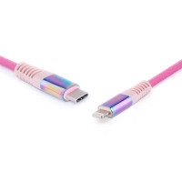 Кабель REAL-EL USB Type-C - Lightning (M/M), 1 м, Rainbow (EL123500054) Кабель REAL-EL USB Type-C - Lightning (M/M), 1 м, Rainbow (EL123500054)