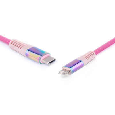 Кабель REAL-EL USB Type-C - Lightning (M/M), 1 м, Rainbow (EL123500054) Кабель REAL-EL USB Type-C - Lightning (M/M), 1 м, Rainbow (EL123500054)