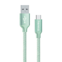 Кабель ColorWay USB - USB Type-C (M/M), 1 м, Mint (CW-CBUC003-MT) Кабель ColorWay USB - USB Type-C (M/M), 1 м, Mint (CW-CBUC003-MT)