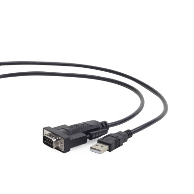 Кабель Cablexpert USB - COM (M/M), 1.5 м, чорний (UAS-DB9M-02) Кабель Cablexpert USB - COM (M/M), 1.5 м, чорний (UAS-DB9M-02)