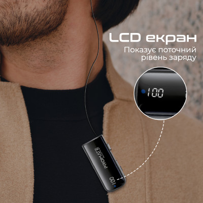 Bluetooth-гарнітура Promate Monoflix-bt Black Bluetooth-гарнітура Promate Monoflix-bt Black