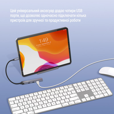 USB-хаб СolorWay USB Type-C 4-в-1 (CW-HUB07) USB-хаб СolorWay USB Type-C 4-в-1 (CW-HUB07)