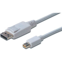 Кабель Digitus miniDisplayPort to DisplayPort (AM/AM) 1.0m, white (AK-340102-010-W) Кабель Digitus miniDisplayPort to DisplayPort (AM/AM) 1.0m, white (AK-340102-010-W)