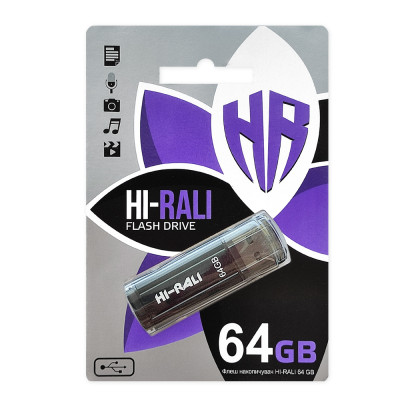 Флеш-накопичувач USB 64GB Hi-Rali Stark Series Black (HI-64GBSTBK) Флеш-накопичувач USB 64GB Hi-Rali Stark Series Black (HI-64GBSTBK)