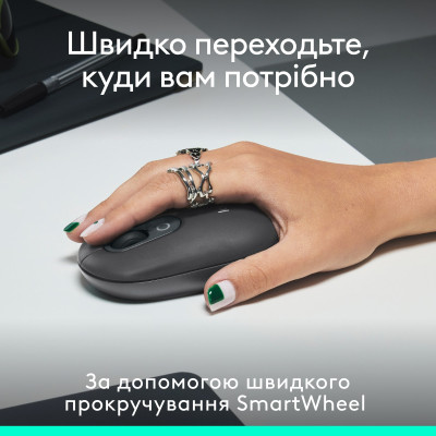 Миша бездротова Logitech Pop Mouse with Emoji Graphite (910-007412) Миша бездротова Logitech Pop Mouse with Emoji Graphite (910-007412)