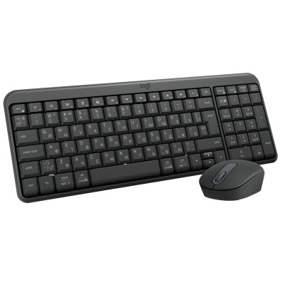 Комплект (клавіатура, миша) бездротовий Logitech MK250 Graphite (920-013823) Комплект (клавіатура, миша) бездротовий Logitech MK250 Graphite (920-013823)