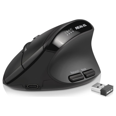 Миша бездротова REAL-EL RM-490W Black