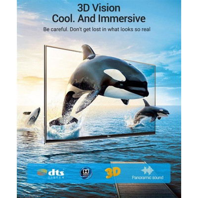 Кабель Vention HDMI - HDMI v.2.1 (M/M), 1.5 м, Black (AALBG) Кабель Vention HDMI - HDMI v.2.1 (M/M), 1.5 м, Black (AALBG)