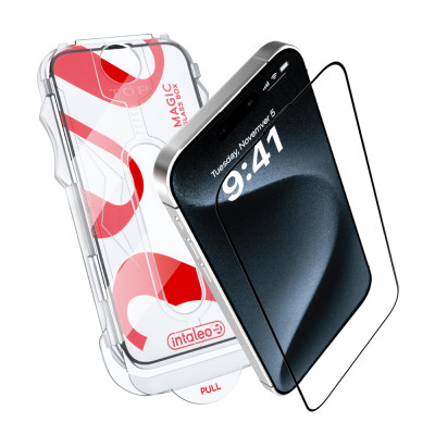 Захисне скло Intaleo з аплікатором Intaleo MagicBox для Apple iPhone 15 Pro Black (4820266742850) Захисне скло Intaleo з аплікатором Intaleo MagicBox для Apple iPhone 15 Pro Black (4820266742850)