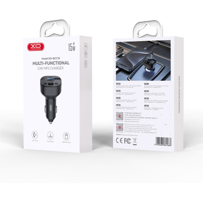 FM-трансмітер XO BCC18 Black FM-трансмітер XO BCC18 Black