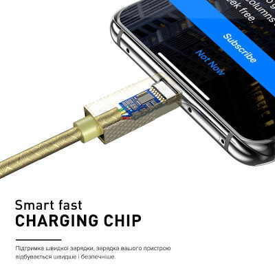 Кабель Luxe Cube Premium USB - micro USB (M/M), 1 м, сірий (8886668686167) Кабель Luxe Cube Premium USB - micro USB (M/M), 1 м, сірий (8886668686167)