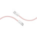Кабель Promate EcoLine-CC200 USB Type-C - USB Type-C (M/M), 3 A, 60 W, 2 м, Pink