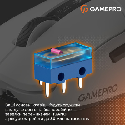 Миша бездротова GamePro Genesis Ranker White (GM012W) Миша бездротова GamePro Genesis Ranker White (GM012W)