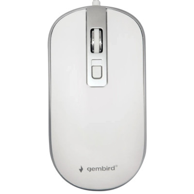 Миша Gembird MUS-4B-06-WS White/Silver