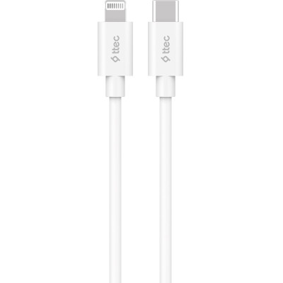 Кабель Ttec USB Type-C - Lightning (M/M), 1.5 м, White (2DKM04B) Кабель Ttec USB Type-C - Lightning (M/M), 1.5 м, White (2DKM04B)