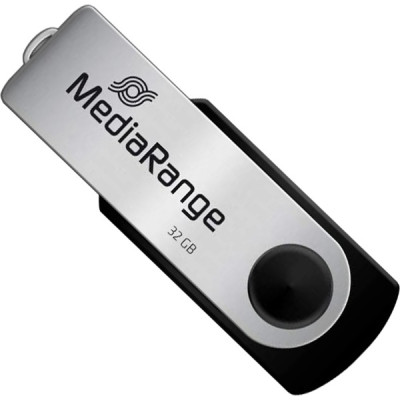 Флеш-накопичувач USB2.0 32GB MediaRange Black/Silver (MR911) Флеш-накопичувач USB2.0 32GB MediaRange Black/Silver (MR911)