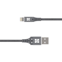 Кабель Promate NerveLink-i USB - Lightning (M/M), 2.4 A, 1.2 м, Grey Кабель Promate NerveLink-i USB - Lightning (M/M), 2.4 A, 1.2 м, Grey