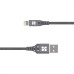 Кабель Promate NerveLink-i USB - Lightning (M/M), 2.4 A, 1.2 м, Grey