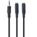 Аудіо-кабель Cablexpert 3.5 мм - 2х3.5 мм (M/F), 0.1 м, чорний (CCA-415-0.1M) Аудіо-кабель Cablexpert 3.5 мм - 2х3.5 мм (M/F), 0.1 м, чорний (CCA-415-0.1M)
