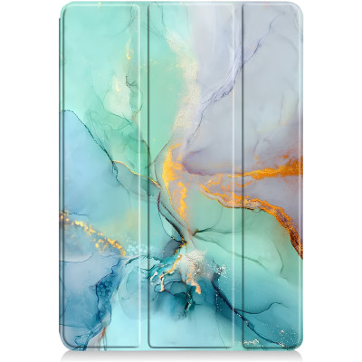 Чохол-книжка BeCover Soft Edge TPU для Xiaomi Redmi Pad SE 8.7 Green Marble (712574)