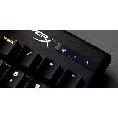 Клавіатура HyperX Alloy Origins Aqua RGB PBT ENG/UKR Black (639N5AA)