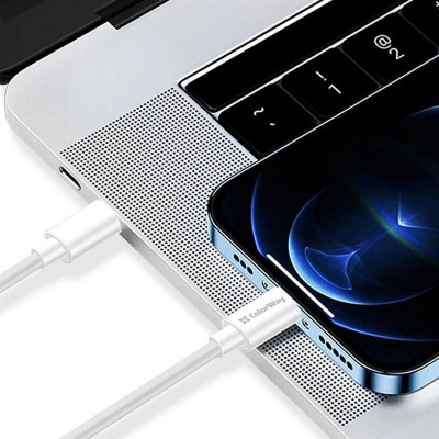 Кабель ColorWay USB Type-C - USB Type-C (M/M), PD Fast Charging 100W, 5.0 А, 1 м, White (CW-CBPDCC058-WT) Кабель ColorWay USB Type-C - USB Type-C (M/M), PD Fast Charging 100W, 5.0 А, 1 м, White (CW-CBPDCC058-WT)