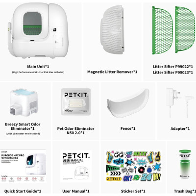 Смарт-лоток Petkit Purobot Max Pro With Cam Self-Clean (P9904) Смарт-лоток Petkit Purobot Max Pro With Cam Self-Clean (P9904)