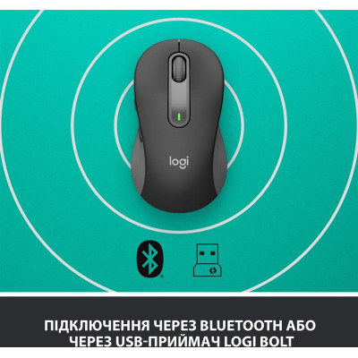 Миша бездротова Logitech Signature M650 L Graphite (910-006236) Миша бездротова Logitech Signature M650 L Graphite (910-006236)