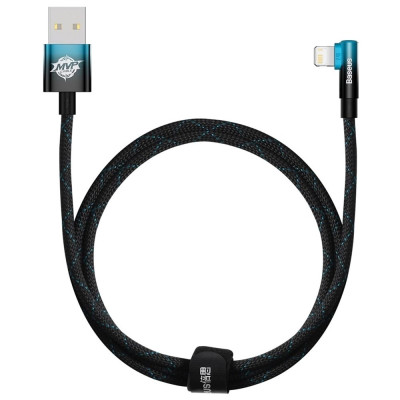 Кабель Baseus MVP 2 USB - Lightning (M/M), 2.4A, 1 м Black/Blue (CAVP000021) Кабель Baseus MVP 2 USB - Lightning (M/M), 2.4A, 1 м Black/Blue (CAVP000021)