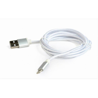 Кабель Cablexpert USB - Lightning (M/M), 1.8 м, сріблястий (CCB-mUSB2B-AMLM-6-S) Кабель Cablexpert USB - Lightning (M/M), 1.8 м, сріблястий (CCB-mUSB2B-AMLM-6-S)