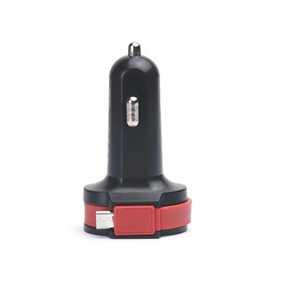 Автомобільний зарядний пристрій REAL-EL CA-35 (3USBx3.4A) Black/Orange + кабель microUSB Автомобільний зарядний пристрій REAL-EL CA-35 (3USBx3.4A) Black/Orange + кабель microUSB