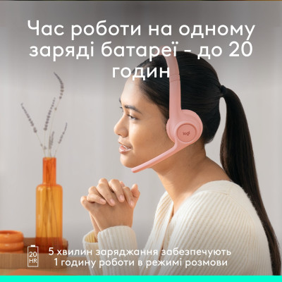 Bluetooth-гарнітура Logitech Zone 300 Wireless Off-White (981-001417) Bluetooth-гарнітура Logitech Zone 300 Wireless Off-White (981-001417)