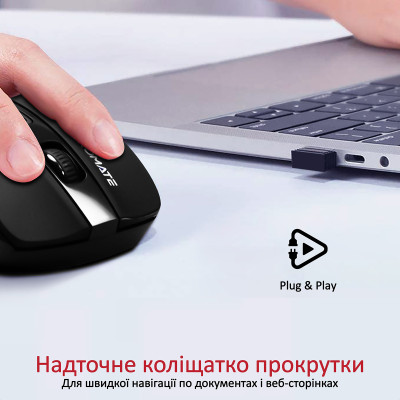 Миша бездротова Promate Cursor Black Миша бездротова Promate Cursor Black