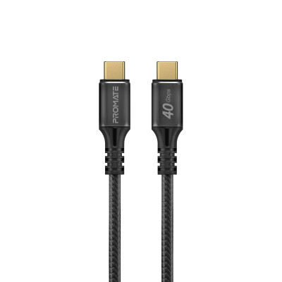 Кабель Promate PowerBolt240 USB Type-C - USB Type-C (M/M), 5 A, 240 W, 2 м, Black Кабель Promate PowerBolt240 USB Type-C - USB Type-C (M/M), 5 A, 240 W, 2 м, Black