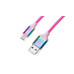 Кабель REAL-EL Premium USB - USB Type-C (M/M), 1 м, Rainbow (EL123500050) Кабель REAL-EL Premium USB - USB Type-C (M/M), 1 м, Rainbow (EL123500050)