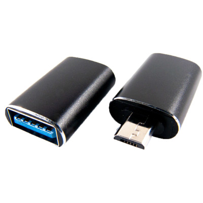 Адаптер Dengos OTG USB-microUSB Black (ADP-017) Адаптер Dengos OTG USB-microUSB Black (ADP-017)