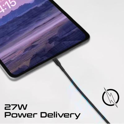 Комплект кабелів Promate USB Type-C - Lightning (M/M), 3A, 27W, 0.3 м, 1.2 м, 2 м Black (cablekit-ci) Комплект кабелів Promate USB Type-C - Lightning (M/M), 3A, 27W, 0.3 м, 1.2 м, 2 м Black (cablekit-ci)