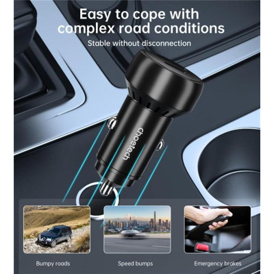 Автомобільний зарядний пристрій Choetech (1USB Type C; 1USB) 60W PD3.0 QC3.0 Black (TC0014) Автомобільний зарядний пристрій Choetech (1USB Type C; 1USB) 60W PD3.0 QC3.0 Black (TC0014)