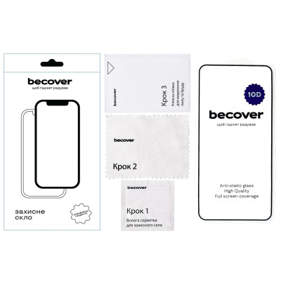 Захисне скло BeCover для Samsung Galaxy S25+ SM-S936 Black 10D (712722) Захисне скло BeCover для Samsung Galaxy S25+ SM-S936 Black 10D (712722)