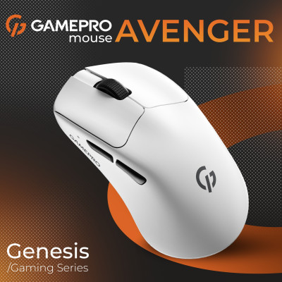 Миша бездротова GamePro Genesis Avenger White (GM096W) Миша бездротова GamePro Genesis Avenger White (GM096W)