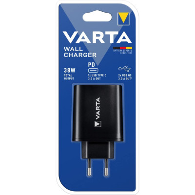 Зарядний пристрій Varta Wall Charger 38W Black (57958101401) Зарядний пристрій Varta Wall Charger 38W Black (57958101401)