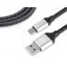 Кабель REAL-EL Premium Leather USB - USB Type-C (M/M), 1 м, Black (EL123500049) Кабель REAL-EL Premium Leather USB - USB Type-C (M/M), 1 м, Black (EL123500049)