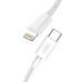 Кабель XO NB113 18W PD USB-C-Lightning, (M/M), 2A 1м White (6920680863846)