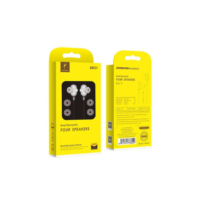 Гарнітура SkyDolphin SR21 Four Speakers with mic White (HF-000482) Гарнітура SkyDolphin SR21 Four Speakers with mic White (HF-000482)