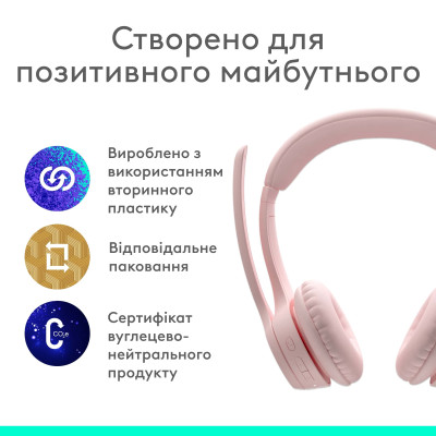 Bluetooth-гарнітура Logitech Zone 300 Wireless Rose (981-001412) Bluetooth-гарнітура Logitech Zone 300 Wireless Rose (981-001412)