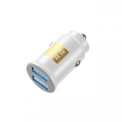Автомобільний зарядний пристрій Luxe Cube 2USB 12W White (8886998698496) Автомобільний зарядний пристрій Luxe Cube 2USB 12W White (8886998698496)
