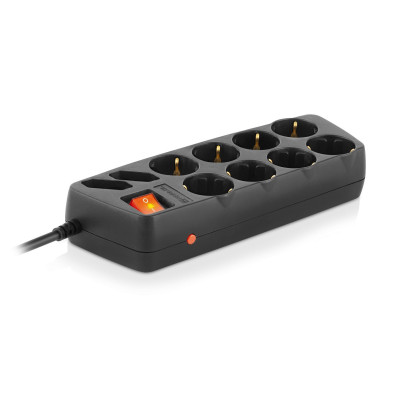 Фільтр живлення REAL-EL RS-10 Protect 3 м Black