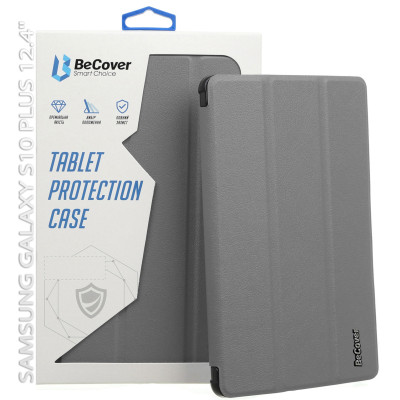 Чохол-книжка BeCover Smart Case для Samsung Galaxy Tab S10 Plus SM-X820/SM-X826 Gray (712235) Чохол-книжка BeCover Smart Case для Samsung Galaxy Tab S10 Plus SM-X820/SM-X826 Gray (712235)