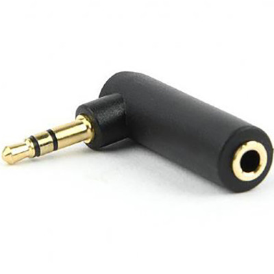 Адаптер Cablexpert 3.5 мм - 3.5 мм (M/F), кутовий, чорний (A-3.5M-3.5FL) Адаптер Cablexpert 3.5 мм - 3.5 мм (M/F), кутовий, чорний (A-3.5M-3.5FL)